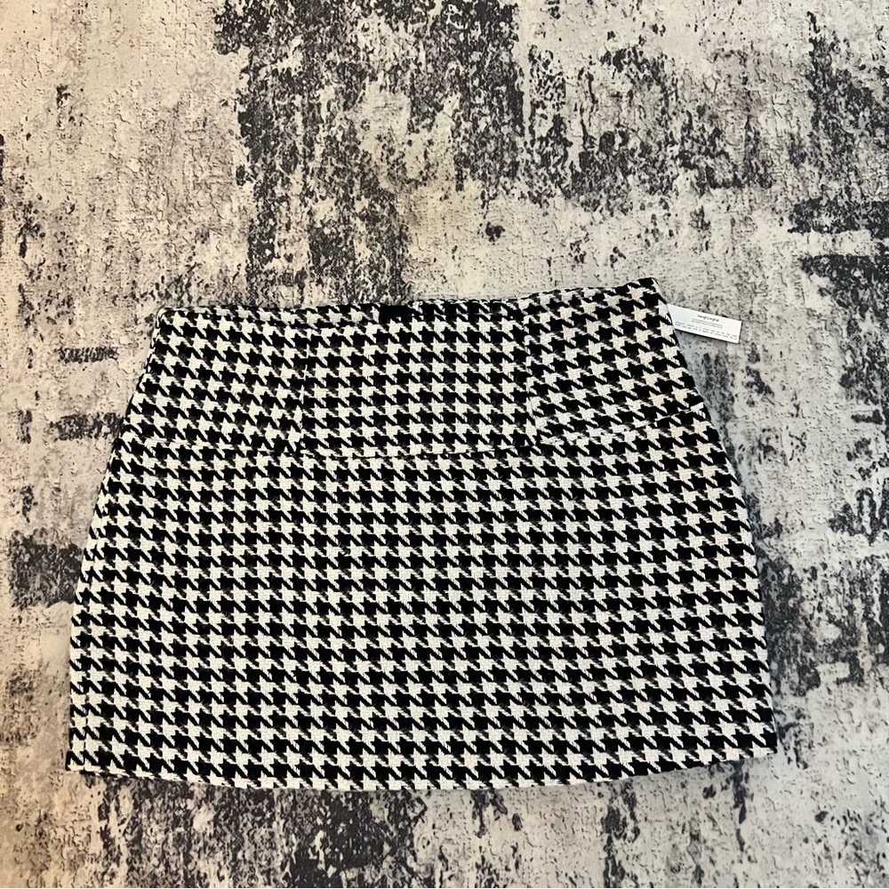 For Love And Lemons Bonnie Houndstooth Mini Skirt 1X - Picture 3 of 8